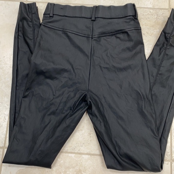 Zara faux leather high waisted pants - Picture 3 of 4